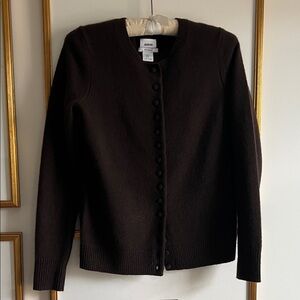 Jason Wu 100% Cashmere Dark Brown Cardigan